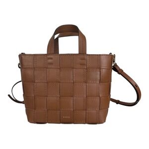 Radley London Abbey Cognac Woven Leather Tote Bag Shoulder Bag NEW